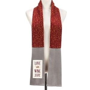 Kitchen Boa - Demdaco Love and Wine Kitchen Cotton Towel -‎ New with Tags